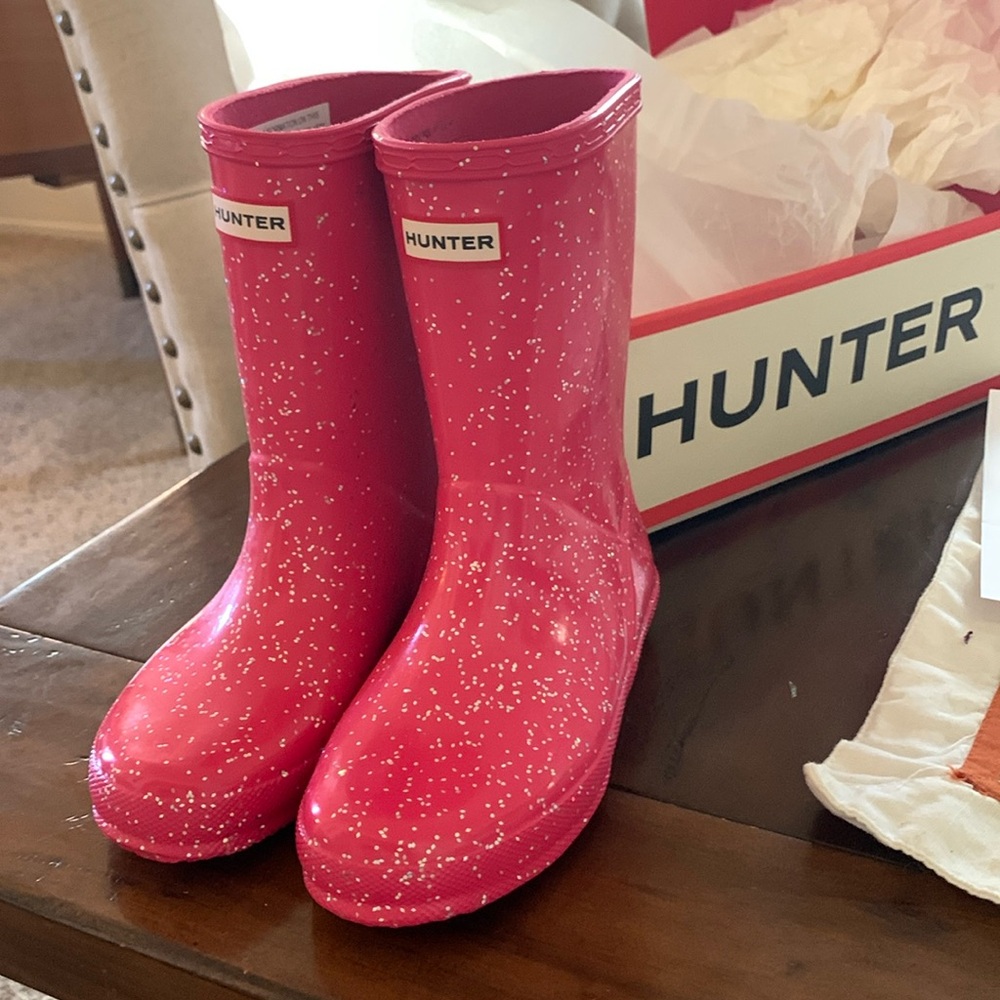 Hunter Kids’ Rain boots  US size 12